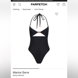 Brand new Marine Serre Jersey Swimsuit